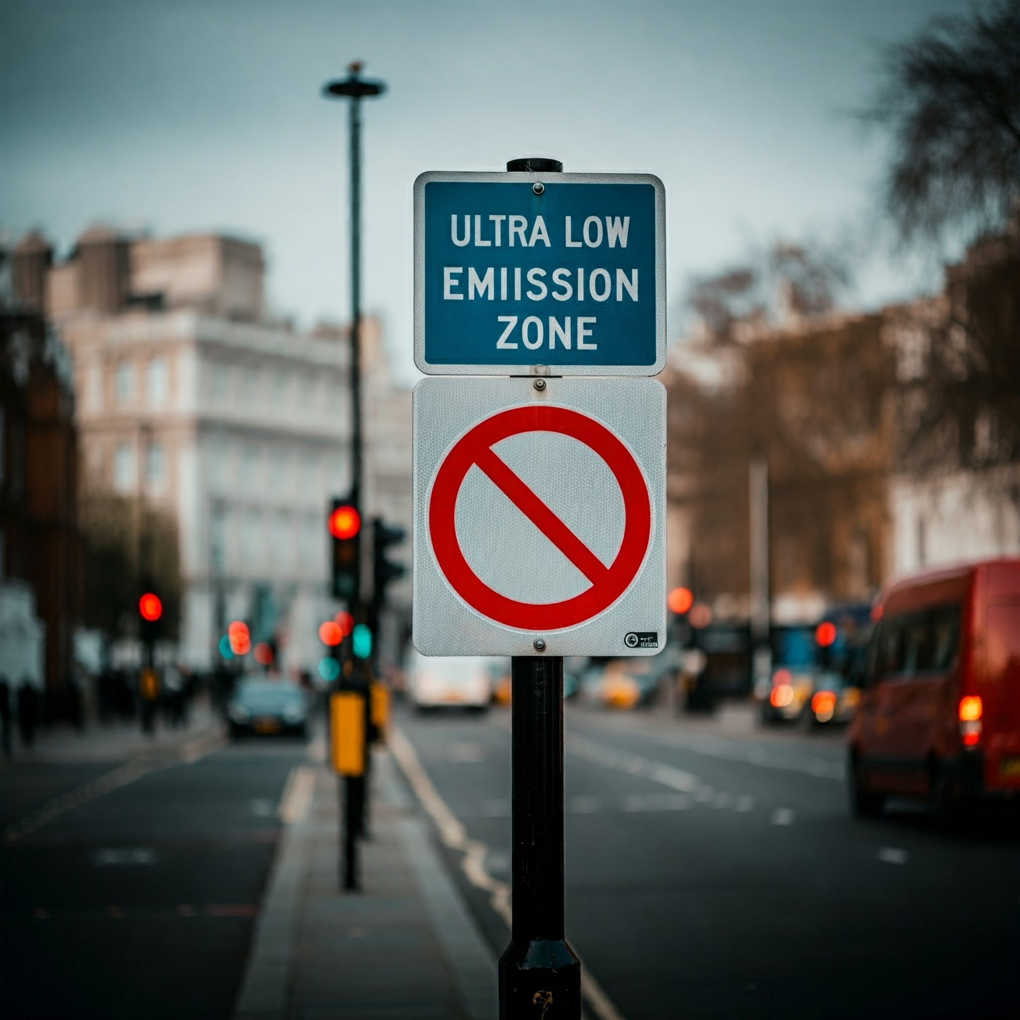 Ultra Low Emission Zone (ULEZ) Sign In London