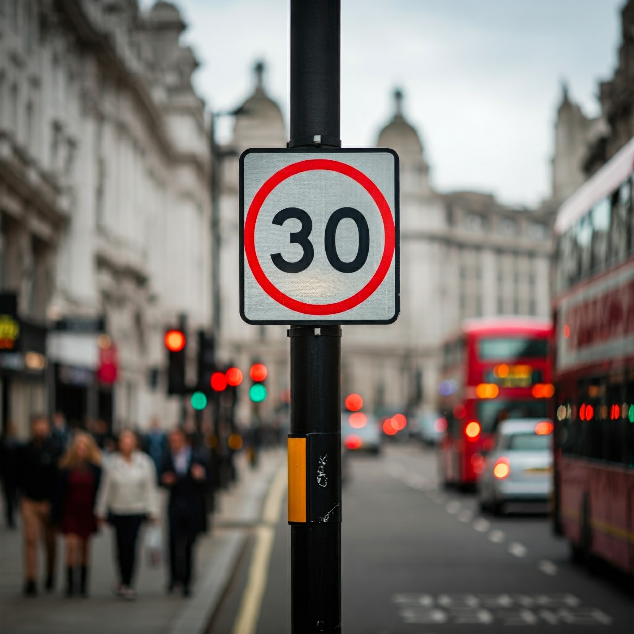 30 Miles Per Hour Speed Sign In London City